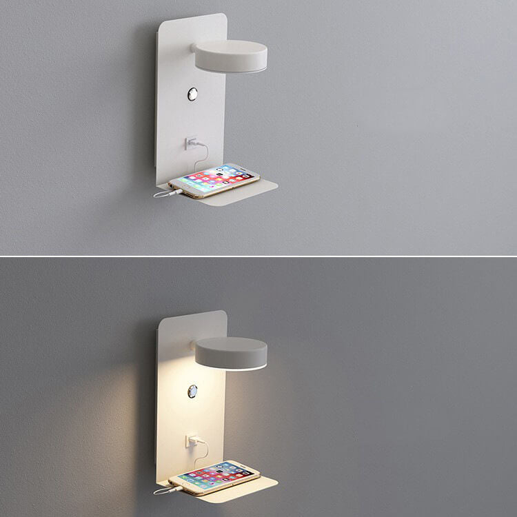 Lampada da Parete LED Quadrata Moderna Minimalista in Ferro e Acrilico Ricaricabile USB