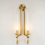 Lampada da Parete Vintage in Vetro per Candele