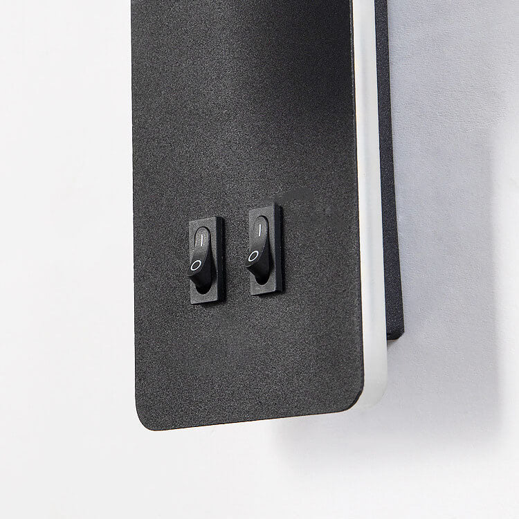 Faretto quadrato nordico contemporaneo in ferro, orientabile, lampada da parete LED per soggiorno e camera da letto