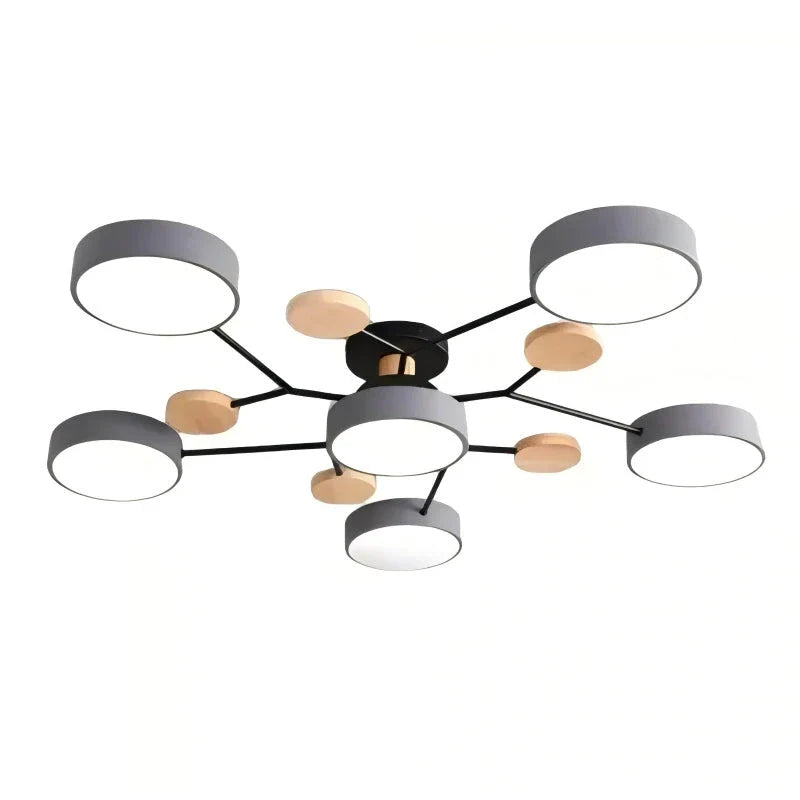 Lampada da soffitto LED circolare acrilica moderna nordica