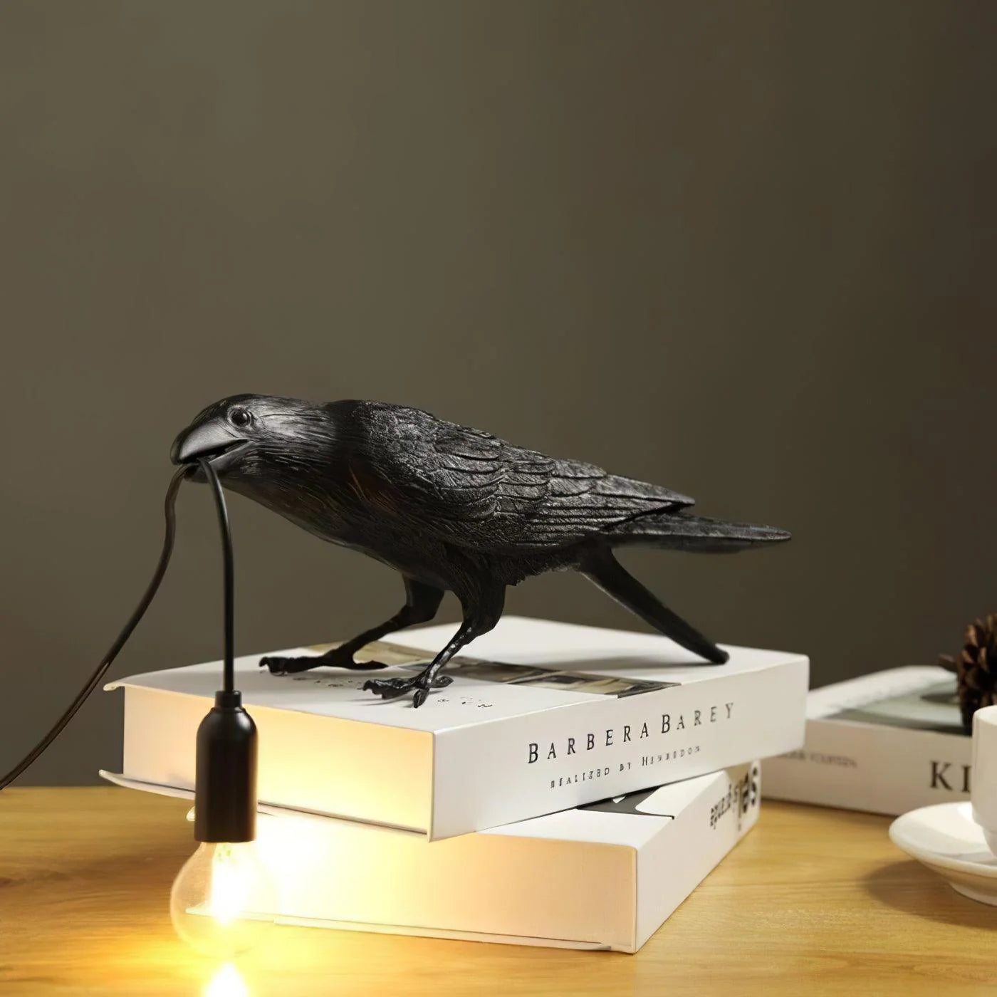 Lampada da Tavolo in Resina Trendy Crow
