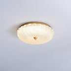 Lampada da soffitto in vetro rotonda elegante