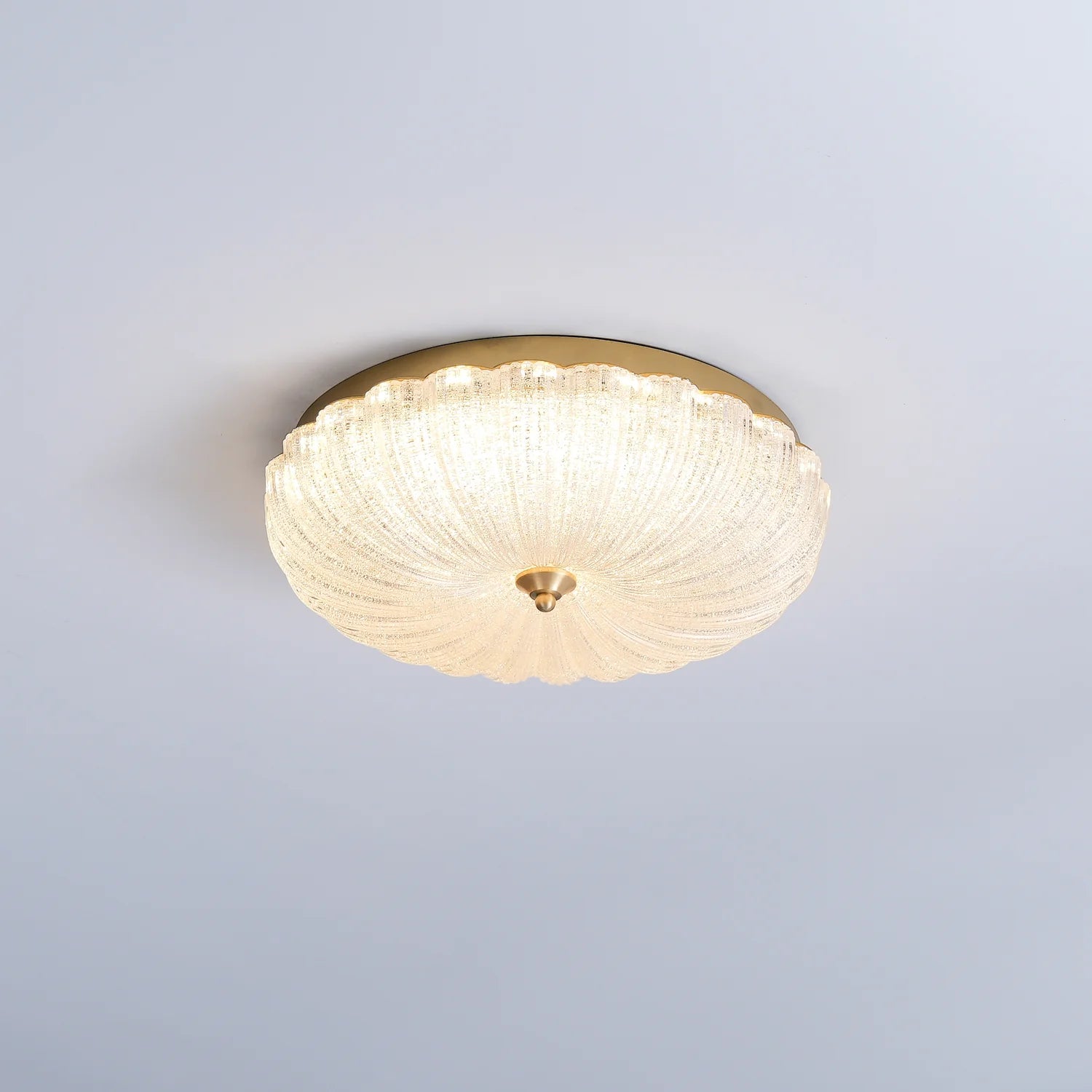 Lampada da soffitto in vetro rotonda elegante
