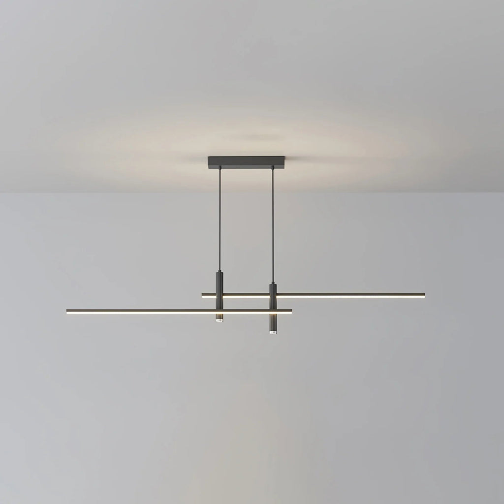 Moderna Lampada a Sospensione Orizzontale in Silicone