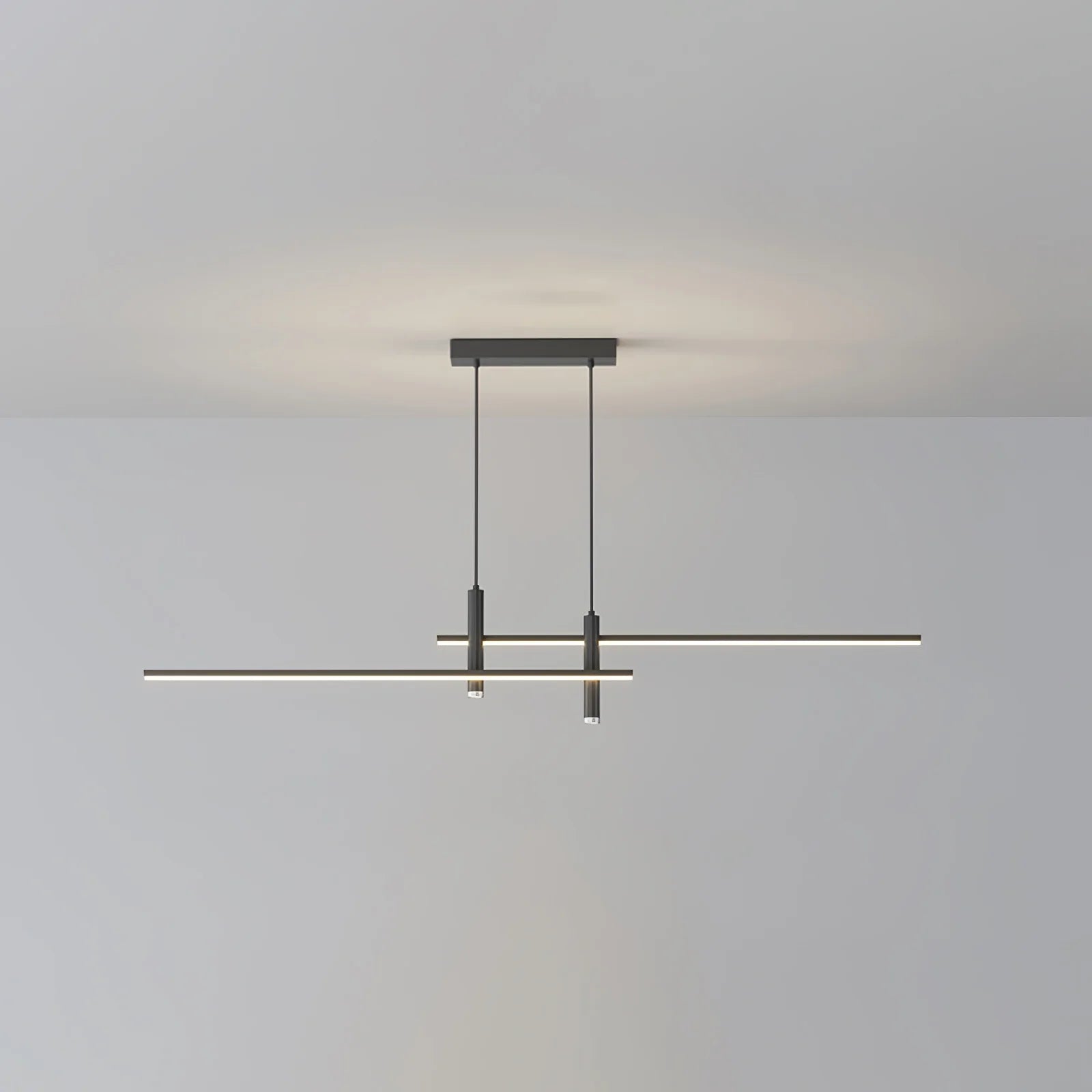 Moderna Lampada a Sospensione Orizzontale in Silicone
