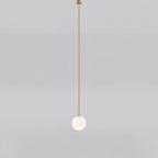 Lampada a Sospensione Minimalista in Ottone