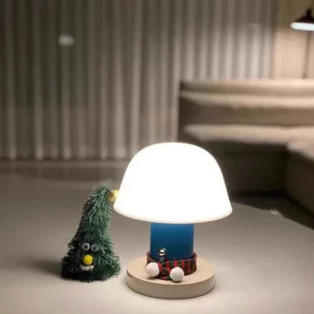 Mini Lampada da Tavolo a Forma di Fungo