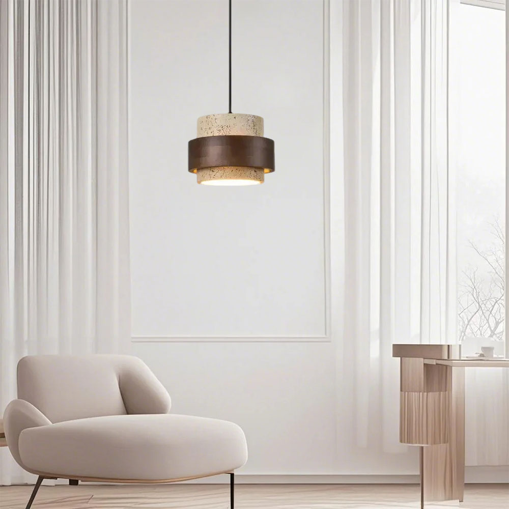 Lampada a Sospensione Retro Stone Wabi-Sabi
