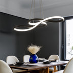 Lampada a sospensione LED con design di note musicali moderne