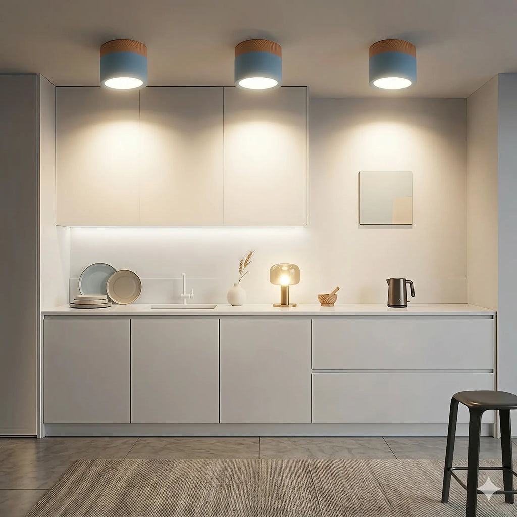 Lampada da soffitto LED cilindrica semplice nordica