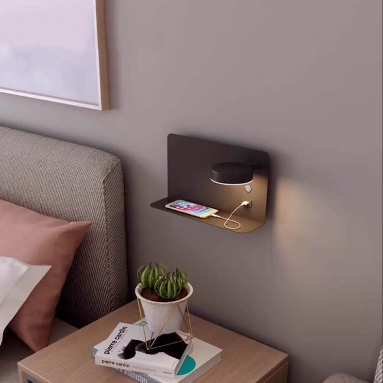 Lampada da Parete LED Quadrata Moderna Minimalista in Ferro e Acrilico Ricaricabile USB