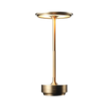 Lampada da Tavolo Ricaricabile LED a Cono in Ottone Moderno 1 Luce
