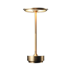 Lampada da Tavolo Ricaricabile LED a Cono in Ottone Moderno 1 Luce