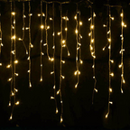 Illuminazione Natalizia a LED con Ghiaccioli e Cielo Stellato – Tenda di Luce per Esterni