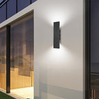 Selvik | Moderno Faretto da Esterno in Alluminio con Classe di Protezione IP65 in Quattro Lunghezze per Giardino, Patio e Viale