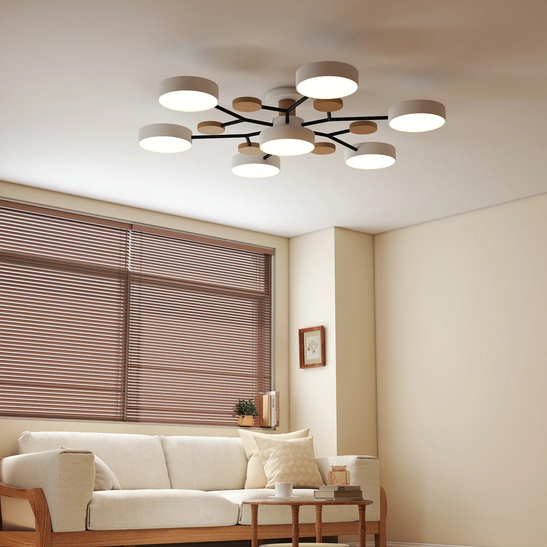 Lampada da soffitto LED circolare in acrilico