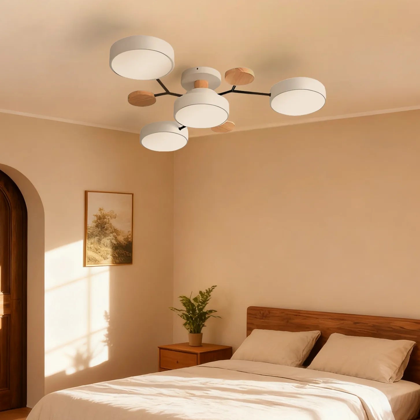 Lampada da soffitto LED circolare in acrilico