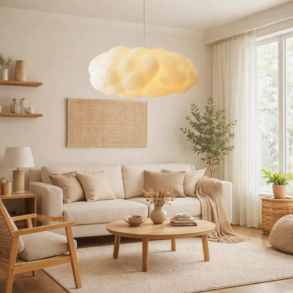 Lampada da soffitto moderna a forma di nuvola creativa