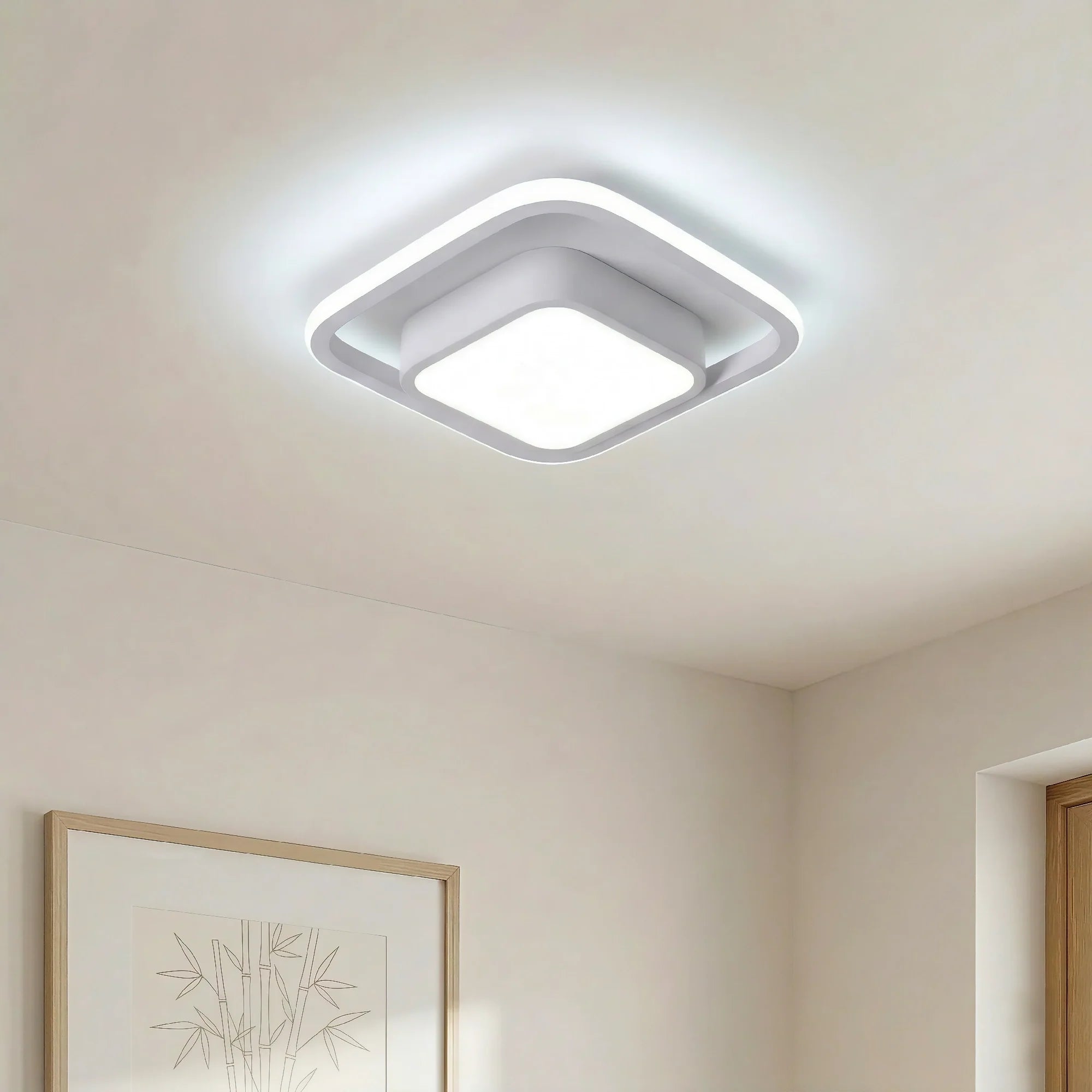 Lampada da soffitto a doppio anello minimalista nordica