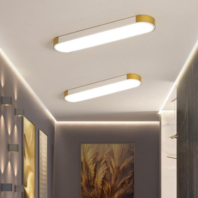 Moderna Lampada da Soffitto LED Flush Mount Rettangolare Minimalista