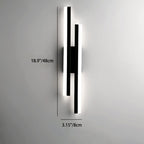Lampada da parete LED in ferro acrilico con linee minimaliste moderne