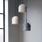 Lampada a Sospensione Cilindrica in Cemento Creativo Nordic con 1 Luce