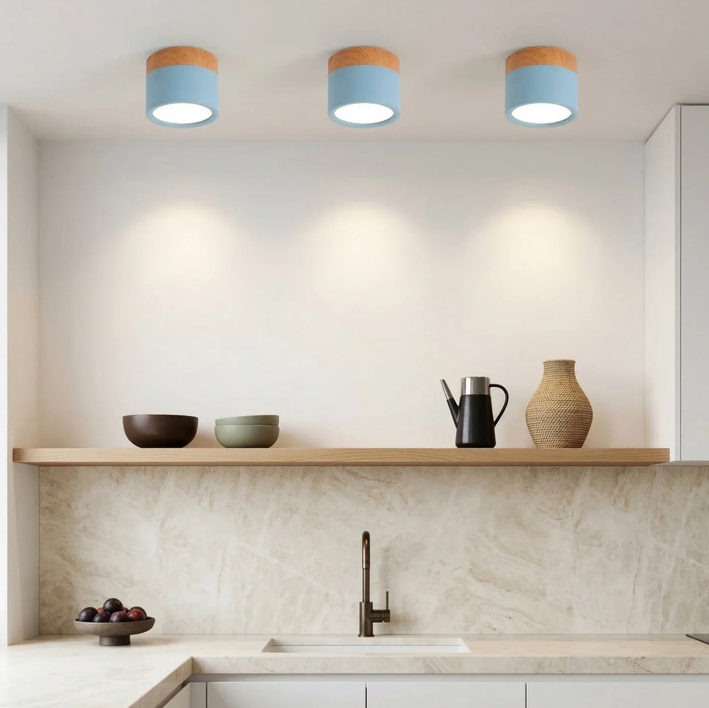 Lampada da soffitto LED cilindrica semplice nordica