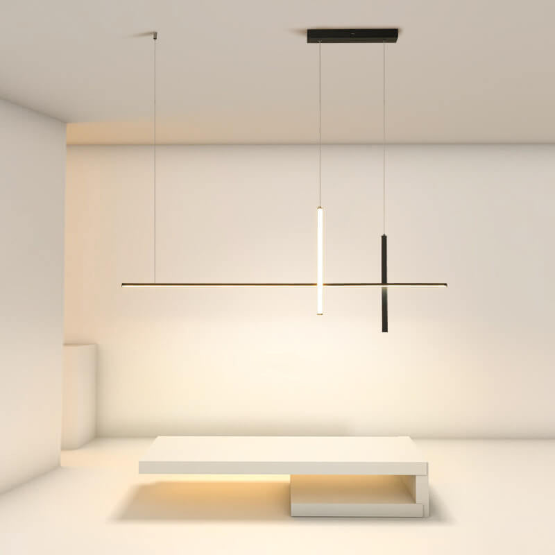 Lampadario a LED lungo minimalista moderno