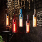 Lampadario in Vetro Antico con 1 Luce