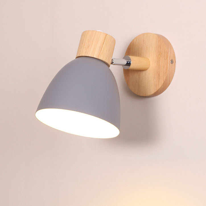 Applique a parete LED in legno a cono moderno minimalista | 1 luce