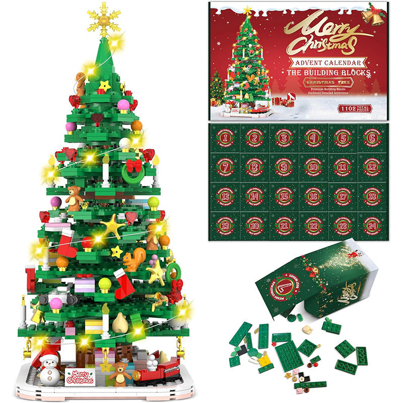 Calendario dell'Avvento Albero di Natale 2026 – Kit Fai-da-te per Decorazioni Natalizie