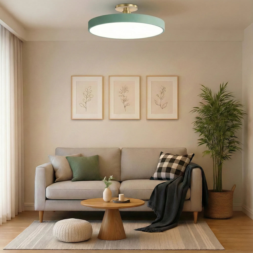 Lampada da soffitto rotonda a incasso nordica