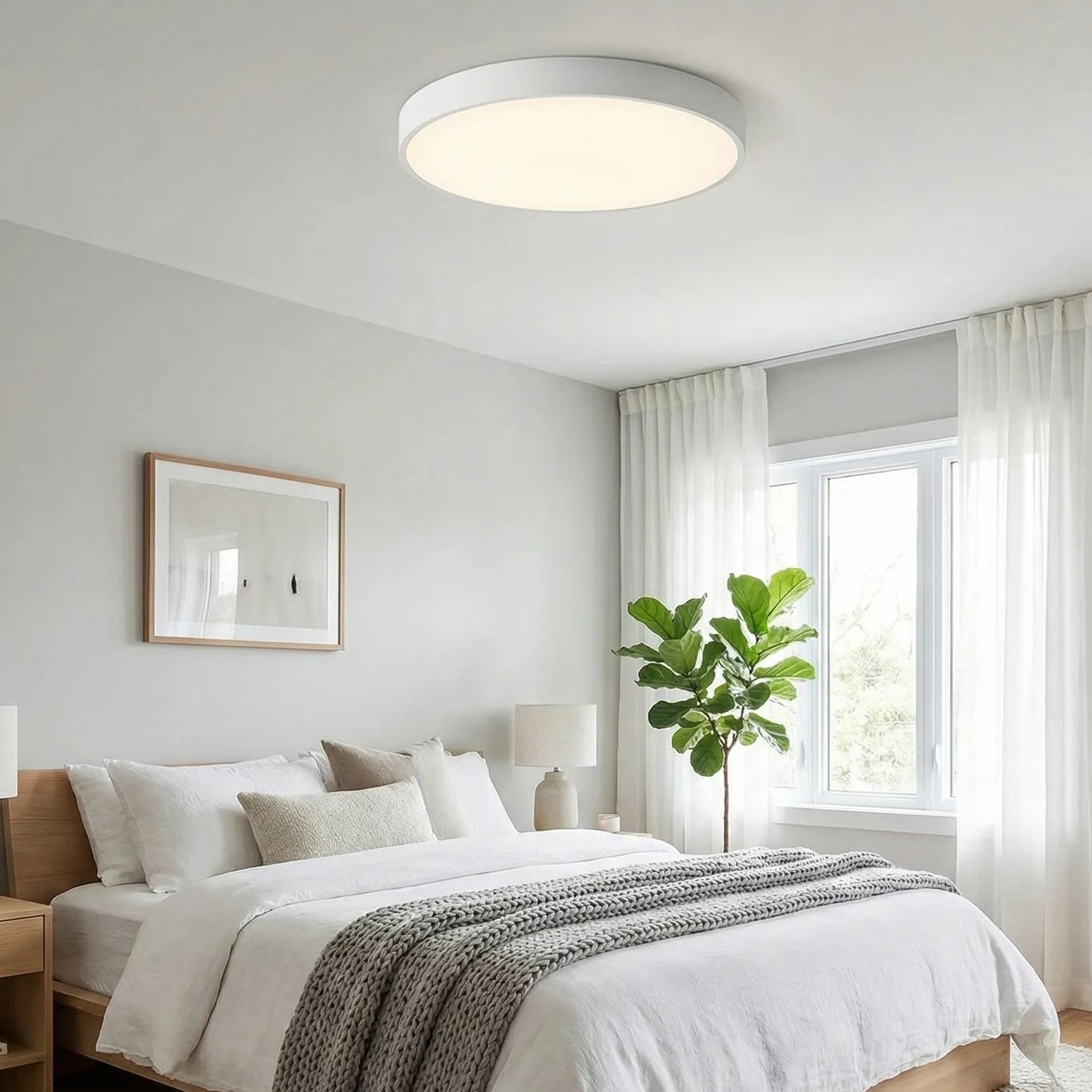 Glarefusion Moderno Semplice Lampada da Soffitto LED Rotonda