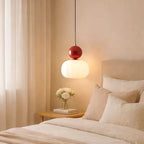 Lampada a Sospensione Art Deco Glarefusion Cream