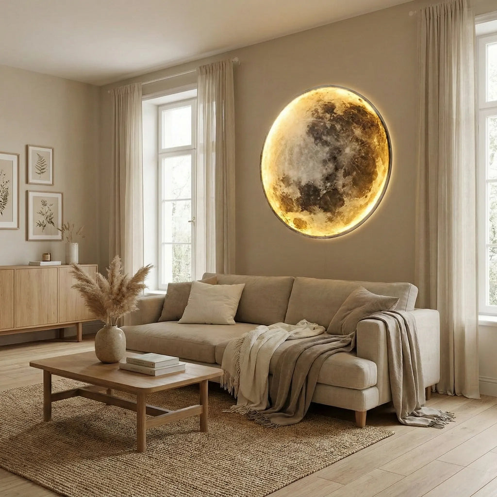 Lampada da Parete Moderna Rotonda Luna