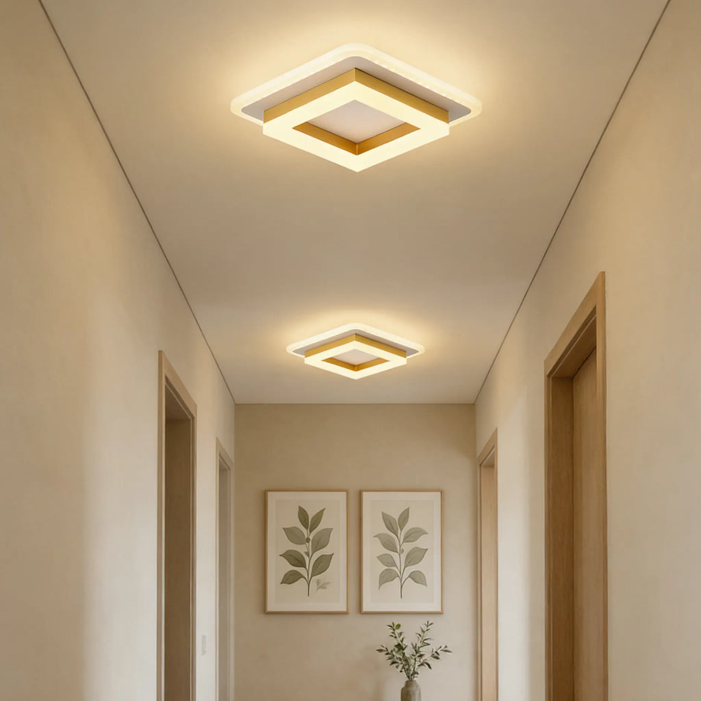 Lampada da soffitto quadrata creativa moderna