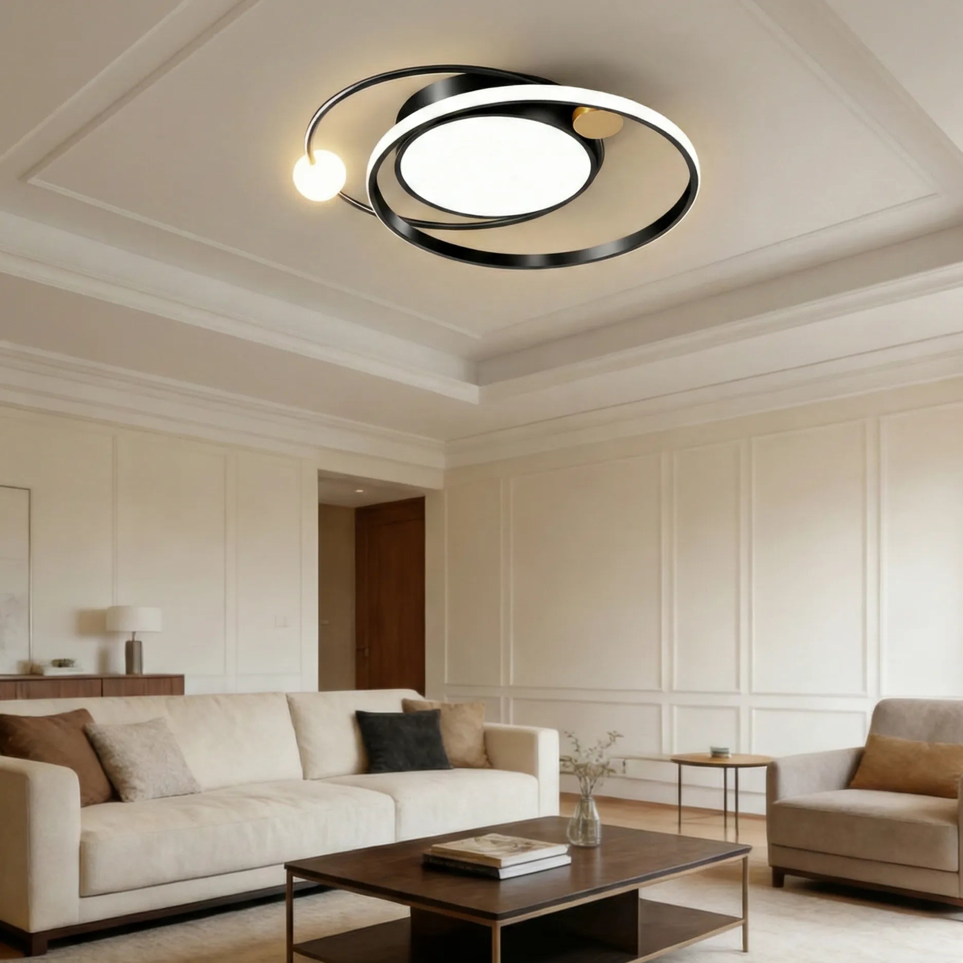 Lampada da soffitto rotonda in acrilico elegante