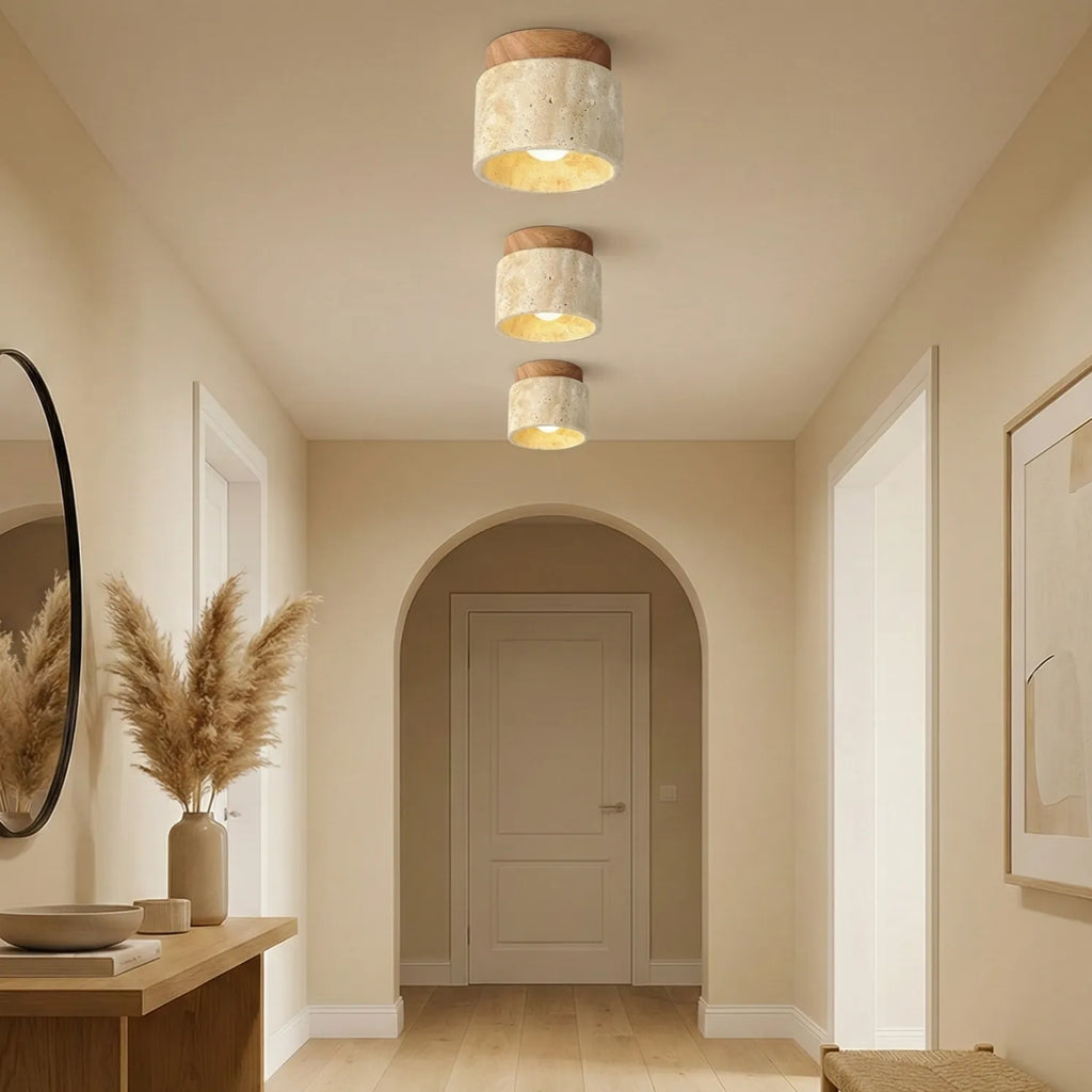 Lampada da soffitto moderna in stile crema creativo