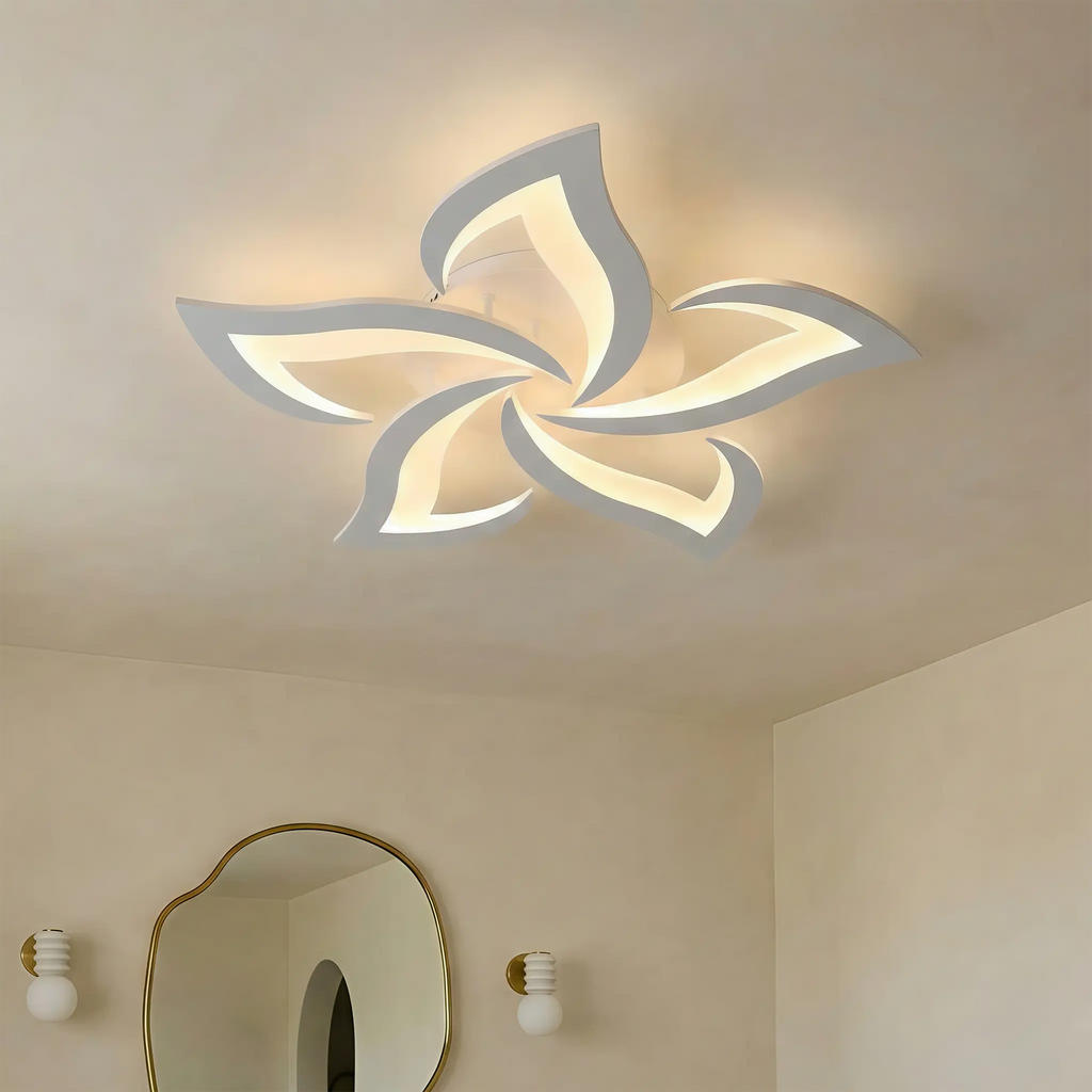 Moderna Lampada da Soffitto a Forma di Fiore Creativa