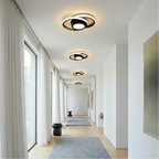 Lampada da soffitto a doppio anello minimalista nordica