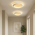 Lampada da soffitto moderna rotonda in metallo e acrilico