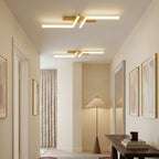 Moderna Semplice Luce da Soffitto LED in Alluminio Nero
