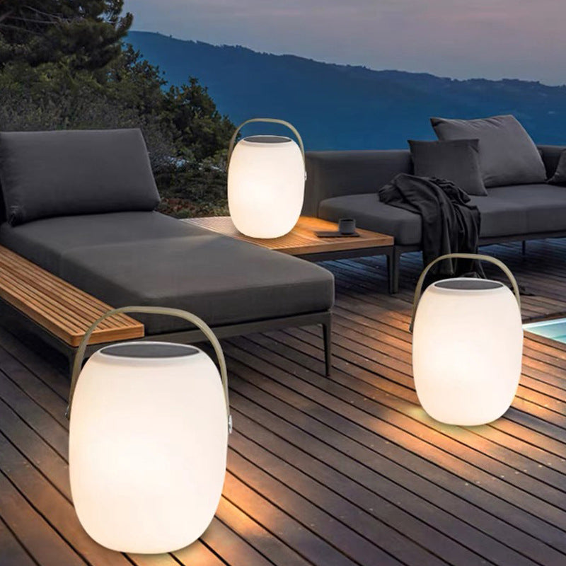 Luce Decorativa LED Portatile a Pannello Solare Impermeabile da Esterno