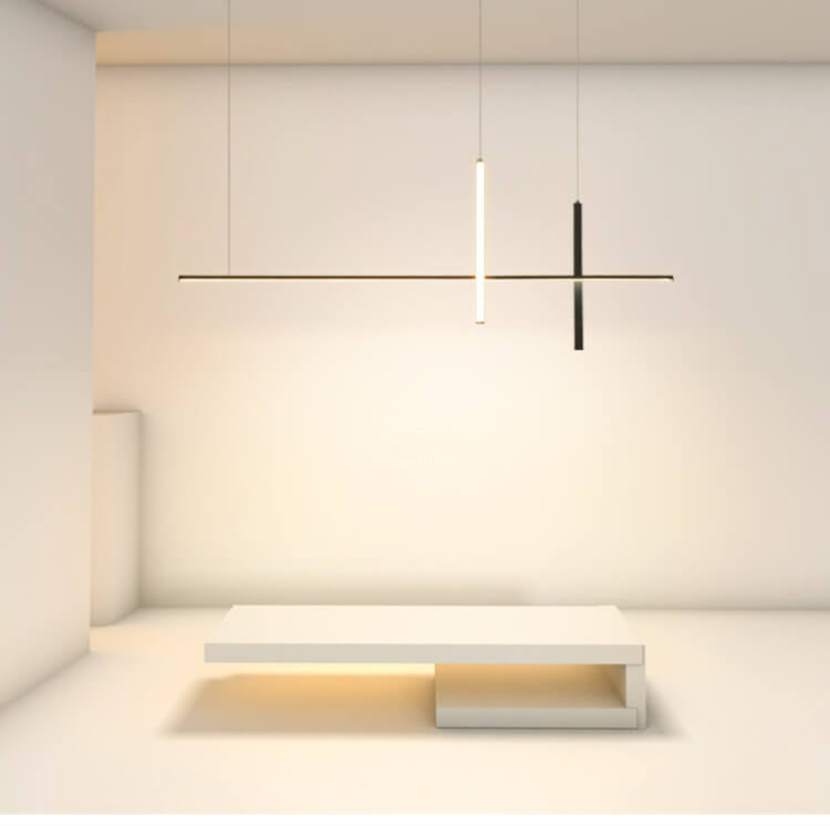 Lampadario a LED lungo minimalista moderno