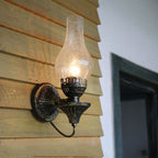 Applique da parete antica a kerosene 1 luce Retro