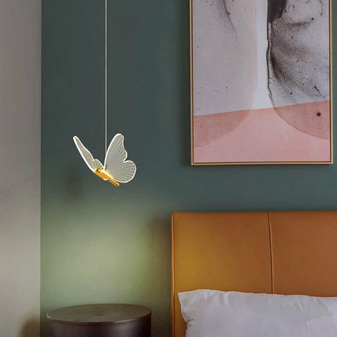 Lampada a sospensione LED a farfalla in acrilico minimalista