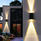 Lampada da Parete LED Impermeabile a Trapezio Semplice per Esterni con Luce Su e Giù
