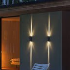 Lampada da Parete LED Rettangolare Moderna Minimalista in Alluminio per Esterni