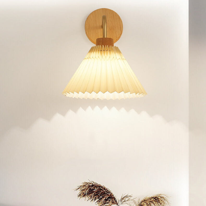 Lampada da Parete Modern Minimalista con Ombra Pieghettata a 1 Luce