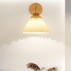 Lampada da Parete Modern Minimalista con Ombra Pieghettata a 1 Luce
